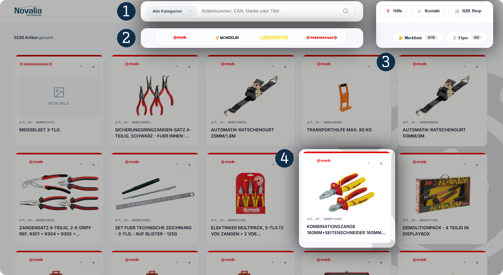 Die Benutzeroberfläche